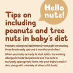 Happy Baby Organics Stage 2 Baby Food Pouches, Gluten Free, Vegan Snack, Nutty Blends, Bananas & Almond Butter, 3 Ounce (Pack of 12)