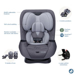 Maxi-Cosi Pria All-in-One Convertible Car Seat, Infant to Toddler Car Seat, Easy-Install Harness, Machine-Washable Cover, 5-100 lbs, Sea Salt