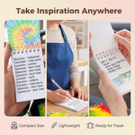 Koogel 24PCS Small Spiral Notebook, Blank Mini Pocket Journal Notebook for Kids Back to School, Tie Dye Style Journal Mini Memo Pads for Tie Dye Birthday Pastel Art Party Favors Gift Supplies