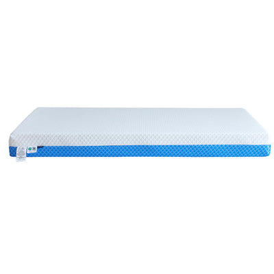 ASANEST Dual Sided Comfort Gel Memory Foam,Breathable Baby Bed Mattress for Crib,Memory Foam Crib Mattress,Premium for Infant and Toddler w/Removable Outer Cover - White&Blue,Standard Size