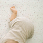 Little Unicorn Premium Crib Sheet | Breathable & Super-Soft Muslin Fabric (Dots)
