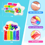 2 PCS Color Sorting Sensory Toys for Toddlers: Quiet Calming Travel Roadtrip Toys for Kids - Color Matching Game for Preschool Learning Activities - Classroom Prizes Toddlers Travel Essentials