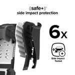 Diono Radian 3RXT SafePlus, 4-in-1 Convertible Car Seat, Rear and Forward Facing, SafePlus Engineering, 3 Stage Infant Protection, 10 Years 1 Car Seat, Slim Fit 3 Across, Purple Wildberry