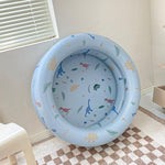 Inflatable Pool Baby Retro Blow Up Swimming Pool Family Cute Thickened Water Pool (Type 2)