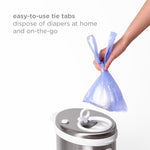 Ubbi Diaper Changing Value Gift Set, Includes White Diaper Pail, Absorbing Gels, Travel Changing Mat, Pail Waste Bags, On-the-Go Waste Sacks & Bag Dispenser, & Baby Wipes, Baby Registry Gift