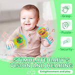 La Granja De Zenon Newborn Toys Bartolito Maracas for Kids with Electric,Egg Shakers Maracas and Baby Rattles 0-6 Months,Musical Instrument for Party Games Baby Party Favors（2PCS）