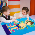 WATINC 35Pcs Body Parts Learning Felt Story Board Set Preschool Human Organ Educational Teaching Storytelling Early Learning Interactive Play Kit Wall Hanging Gift for Toddlers Kids 41 x 30 Inch