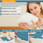 Pregnancy Pillow for Sleeping, Comfortable Faux Fur Luxury Maternity Pillow Support for Back, Legs, Belly, HIPS, Pregnancy Pillows, Maternity Pillows for Pregnancy Women,Blue