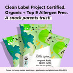 Little Spoon Kale Apple Meltable Baby Puffs, Organic Corn Quinoa Sorghum, No Rice, No Added Sugar Snacks, Encourages Self-Feeding, 1 Oz Bag, 4 Pack