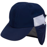 SwimZip Sun Hat with Neck Flap | UPF 50+ Protection for Baby, Toddler, and Kids Navy