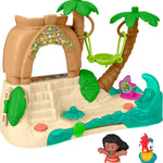Fisher-Price Little People Toddler Toy Disney Princess Moana Adventure Village Playset with Figures for Pretend Play Kids Ages 18+ Months