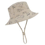 Durio Sun Hat Summer Sun Protection Bucket Hat Beach Sun Hats for Baby UPF 50+ Bucket Hats for Baby B Khaki Dinosaur 12-24 Months