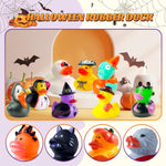 24 PCS Halloween Rubber Ducks, Halloween Ducks for Halloween Goodie Bag Fillers, Rubber Duckies Baby Bath Toys for Halloween Party Favors Decorations, School Classroom Game Prizes