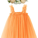 BGFKS Layered Tulle Tutu Dress for Toddler Girls,Baby Girl Rainbow Tutu Princess Skirt Set with Flower Headband.