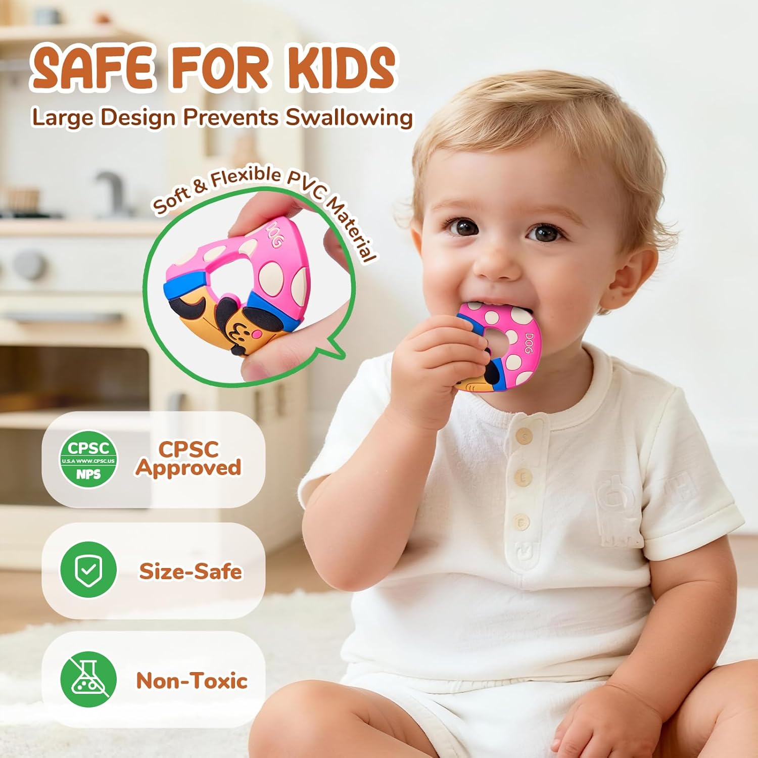 JoyCat Magnetic Letters and Numbers Fridge Magnets, Soft PVC Learning Refrigerator Toy Set for Kids & Toddlers, 26 Animal Alphabet Letters and 0-9 Numbers, Birthday Gift for Baby Boys and Girls