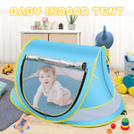 Baby Beach Tent,Large Pop Up Beach Tent Sun Shade for Beach,Portable Baby Travel Tent with Mosquito Net,Indoor Baby Play Tent,UPF 50+ UV Protection Sun Shelter