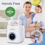 MOMFANN Baby Bottle Washer-19 Min Rapid Wash, Sterilizer and Dryer, All-in-One Cleaner, Bottles, Pump Parts & Baby Essentials for New Parents Gift, Replaces Hand Washing
