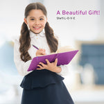 Purple Glitter Notebook, 8.4"x 5.7", 200 Lined Pages, No-Shed Sparkle Journal for Girls & Women, A5 Hardcover Diary for Writing, Birthday Gift for Teen Kids, Trendy Stuff for 6 8 9 10 11 12 Year Old