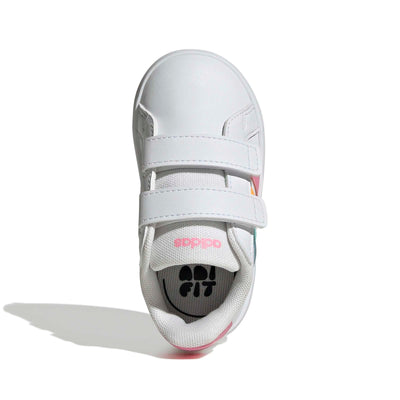 adidas Unisex-Baby Grand Court 3.0, White/Bliss Pink, 5