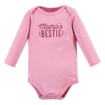 Hudson Baby Unisex Baby Cotton Long-Sleeve Bodysuits, Little Love Flowers 3-Pack, 18-24 Months
