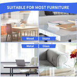 8 Pack Large Clear Corner Protectors for Baby Proofing Furniture - Table Edge Guards and Bumpers