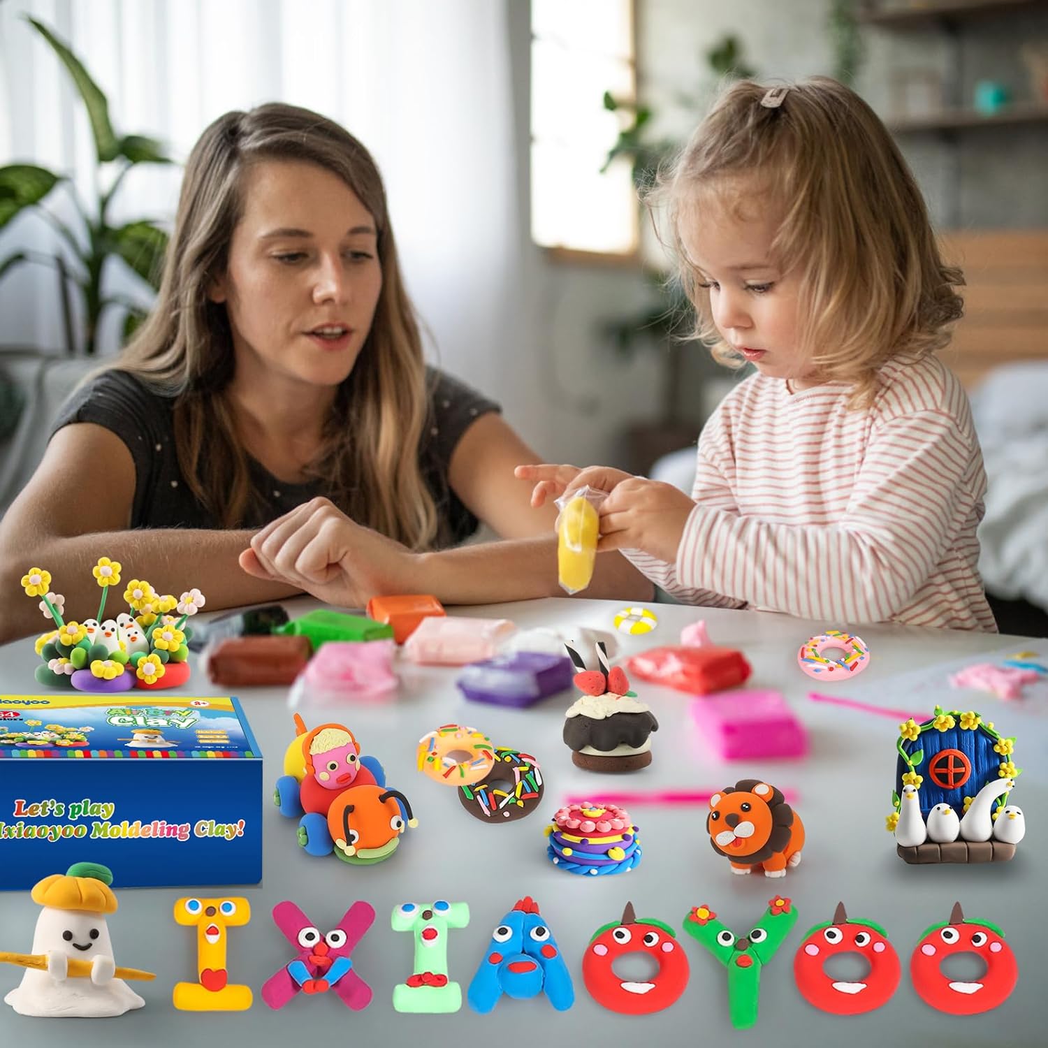 Air Dry Clay, 100 Colors Modelling Clay for Kids, DIY Molding Magic Clay for with Tools, Soft & Non-Sticky, Toys Gifts for Age 3 4 5 6 7 8+ Years Old Boys Girls Kids