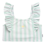 Gerber Toddler Girls' 2-Piece Swimsuit, Stripe, 5T