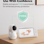 Momcozy Baby Monitor BM03 Add-On Camera Unit, Full 1080P HD Resolution, Pan-Tilt-Zoom Camera, SD Card(Not Included) Storage Available, Easy Pairing (Not Compatible with BM01)