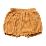 EISHOW 5 Packs Infant Baby Summer Shorts Soft Loose Bloomers Unisex Girls Boys Cotton Linen Blend Harem Triangle Shorts Pants