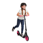 Radio Flyer Kickstart Max, Lightweight and Foldable Two-Wheel Kick Scooter Ages 8+, 220 lb Max, Large Wheels and Front Suspension for Smooth Ride