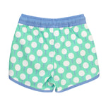 RUGGEDBUTTS Boys UPF50+ Sun Protection Dolphin Hem Swim Trunks - Tee Time, 2T
