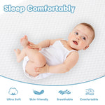Vomiliku Mini Crib Mattress - 38x24x4 Inch Dual Sided Memory Foam Baby Mattress with Breathable Removable Cover - Fits Most Mini and Portable Cribs