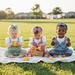 YINGISFITM Newborn Baby Girl Clothes Summer Short Sleeve Romper Floral Bow Short Jumpsuit Infant Cute Outfits (Pink, 3-6 Months)