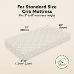 KeaBabies 2-Pack Organic Crib Sheets for Boys, Girls - 52x28 Fitted Crib Mattress Sheet Neutral, Breathable Jersey Cotton Cover for Baby Bed, Toddler Mattress, Soft & Cute Prints (Daisies)