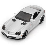 Guarsiliymi SLR Race Car Model, Die-cast 1:32 Scale Toy Cars with Light and Sound, Alloy Pull Back Car for Kids Adults, Collectible Birthday Gift (Silver)