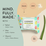 The Honest Company Plant-Based Snot Removing Wipes | Soothing Nose + Face Wipes with Aloe | Hypoallergenic for Sensitive Skin, EWG Verified | Fragrance Free, 30 Count