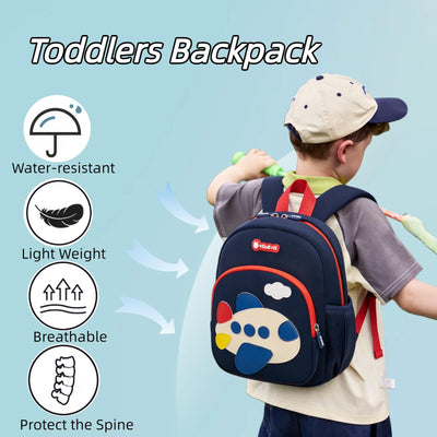 VIDOSCLA Kids Kindergarten Backpack for Toddlers -Nursery Schoolbag Waterproof Nylon Preschool Bag for Boys & Girls