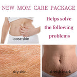 Stretch Marks Removal - Postpartum Essentials - Pregnancy Must Haves - Stretch Mark Cream，Massage Milk,Oil,Body Wash - Skin Care Kit, Spring Gifts for Women, Anti Wrinkle,Enhance Skin Elasticity