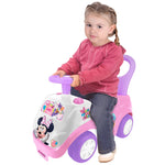 Kiddieland Disney Lights 'N' Sounds Ride-On: Minnie Mouse Kids Interactive Push Toy Car, Foot to Floor, Toddlers, Ages 12-36 Months, Large