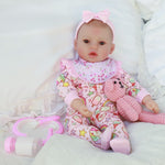 Baby Dolls, 18 inches Large Realistic Cute Soft Body Baby Doll Real Life Baby Dolls Girl, with Bottles & Pacifier, Diapers and Bibs, Gift Idea for Ages 3+