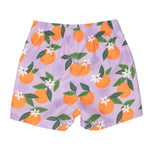 RUGGEDBUTTS Boys UPF50+ Sun Protection Fruits & Florals Swim Trunks - Purple Orange You The Sweetest, 4T