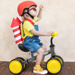 Baby Balance Bike Toddler Bike Kids Toys for 1 Year Old Boys Girls 12-24 Months Toys Kids Balance Bike Best First Birthday Gifts Children Walker Baby Walker 4 Wheels Bicycle (Yellow)
