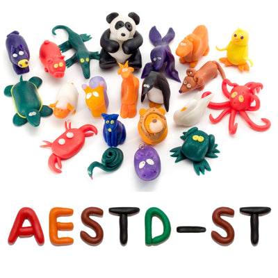Aestd-ST Polymer Clay 60 Colors, Modeling Clay for Kids DIY Starter Kits, Oven Baked Model Clay, Non-Sticky,with Sculpting Tools, Holiday Gift for Children and Artists.