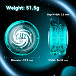 MAGICYOYO Toys Looping Yo-Yo, D1 Responsive Beginner Yoyo with Strings, Plastic Body Great for String Tricks for Advance Players to Perform Like Pros + Extra 3 Strings -Glitter Crystal Green