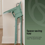 Mompush Olli 7-in-1 Convertible High Chair for Babies and Toddlers – Adjustable Height & Footrest, Dishwasher-Safe Tray, Compact Foldable Design for Easy Storage & Travel, Lightweight Yet Durable