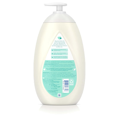 Johnson's CottonTouch Newborn Baby Face and Body Lotion, Hypoallergenic Moisturization for Baby's Skin, Made with Real Cotton, Paraben-Free, Sulfate-Free, Dye-Free, 27.1 fl. oz