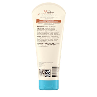 Aveeno Baby Daily Moisture Body Lotion for Sensitive Skin, Hypoallergenic Moisturizing Baby Lotion with Nourishing Oatmeal to Deeply Moisturize Baby's Skin, Fragrance-Free, 8 fl. oz