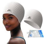Large Swimming Cap Durable Silicone Waterproof Swimming Cap Ideal for Long Hair and Thick Braids Keeps Hair Dry While Swimming