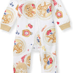 Burt's Bees Baby Baby Girls Pajamas, Zip Front Non-Slip Footed Sleeper Pjs, 100% Organic Cotton