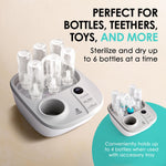 Lil' Jumbl 2-in-1 Baby Bottle Sterilizer & Warmer – Time-Saving Sterilizer & Dryer for Baby Bottles, Pacifiers, Pump Parts & Essentials – Features Precise Temperature Control Bottle Warmer